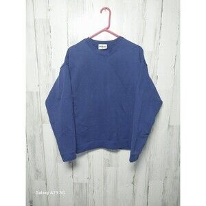 Lucid Blanks Unisex Adult Fleece Crewneck Sweatshirt Blue XL Heavyweight
